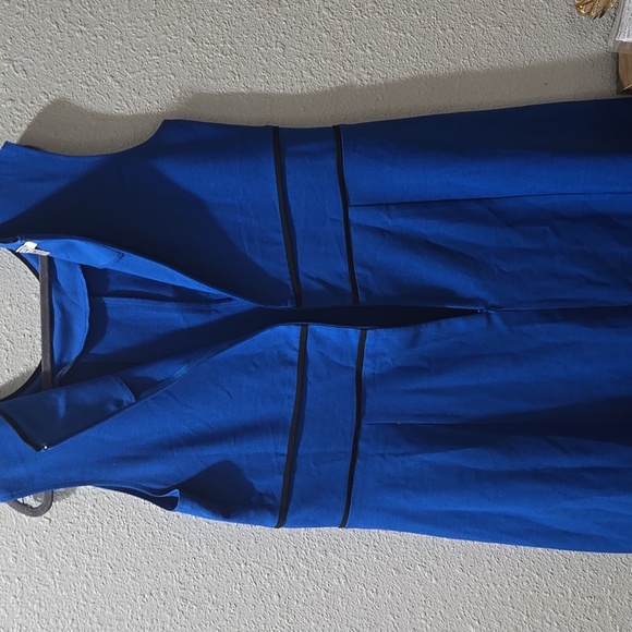 London Style Royal Blue Midi Dress.                  #110 - Picture 2 of 3